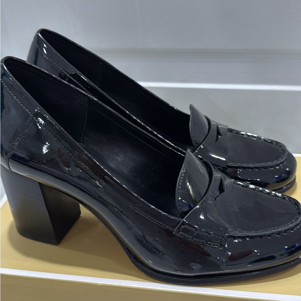 Michael Kors Glossy Black Loafers